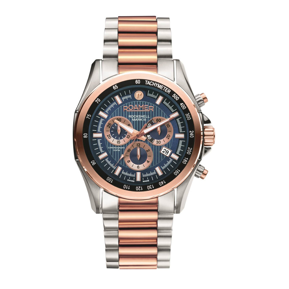 Roamer Rockshell Mark III 220837494520 Herrenuhr Chronograph