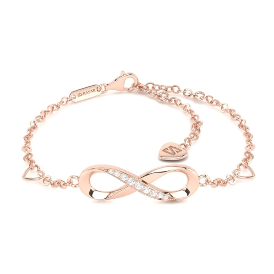 SERASAR - Infinity-Armband Damen Silber 925_rosé