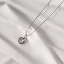 Damen Halskette mit Swarovski®-Kristall Sterling Silber 925