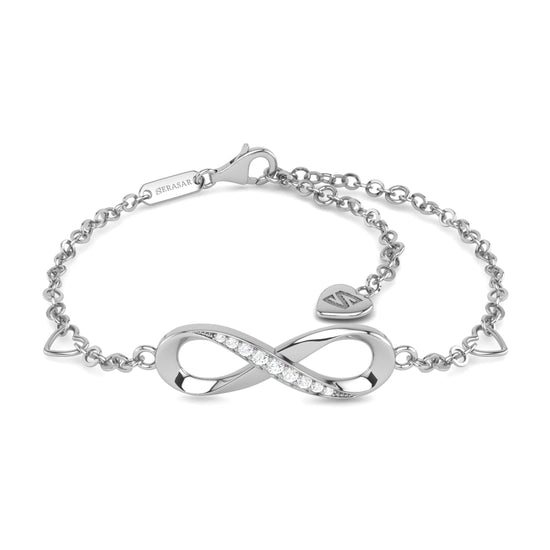 SERASAR - Infinity-Armband Damen Silber 925